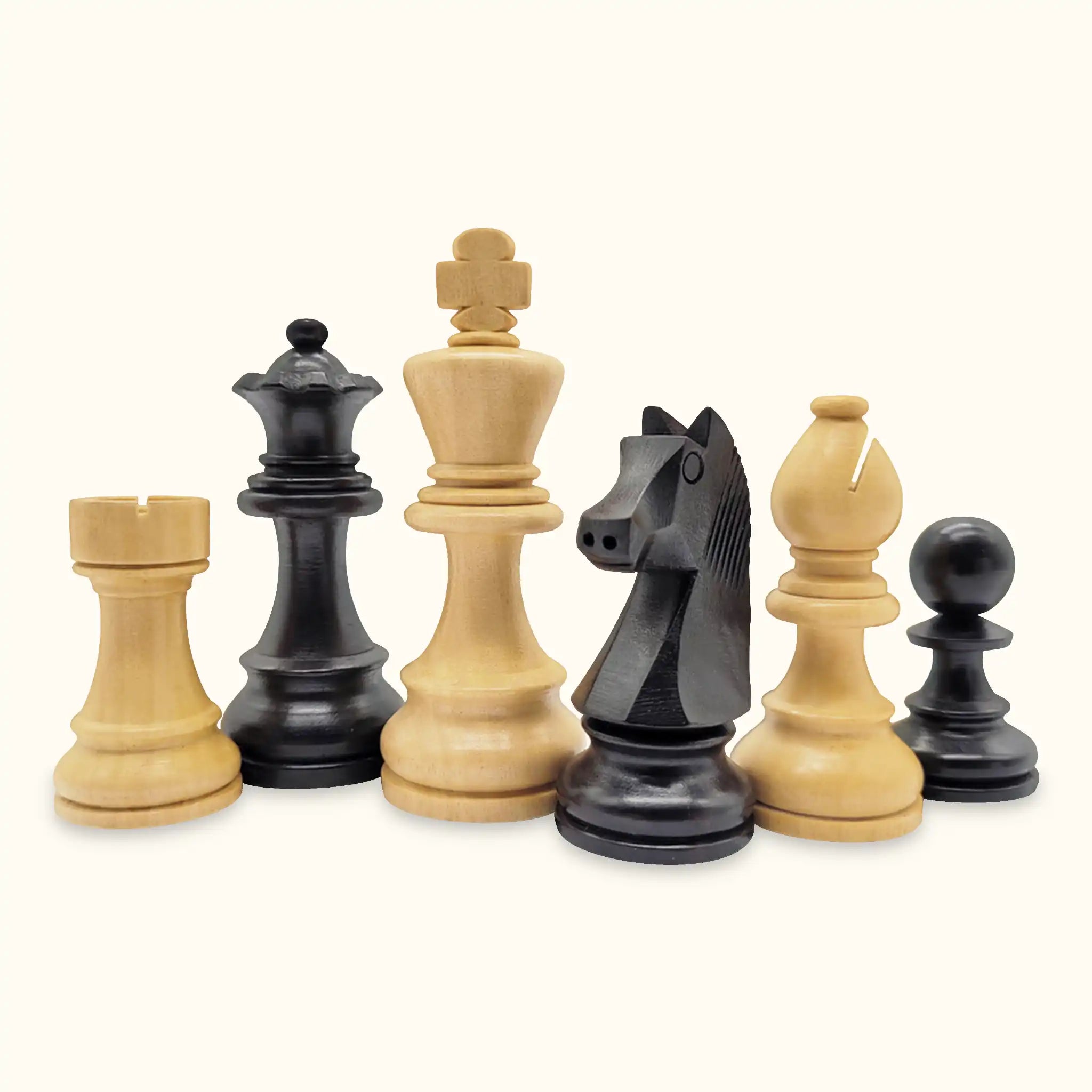 Chess Pieces: German Knight, Staunton, Wood