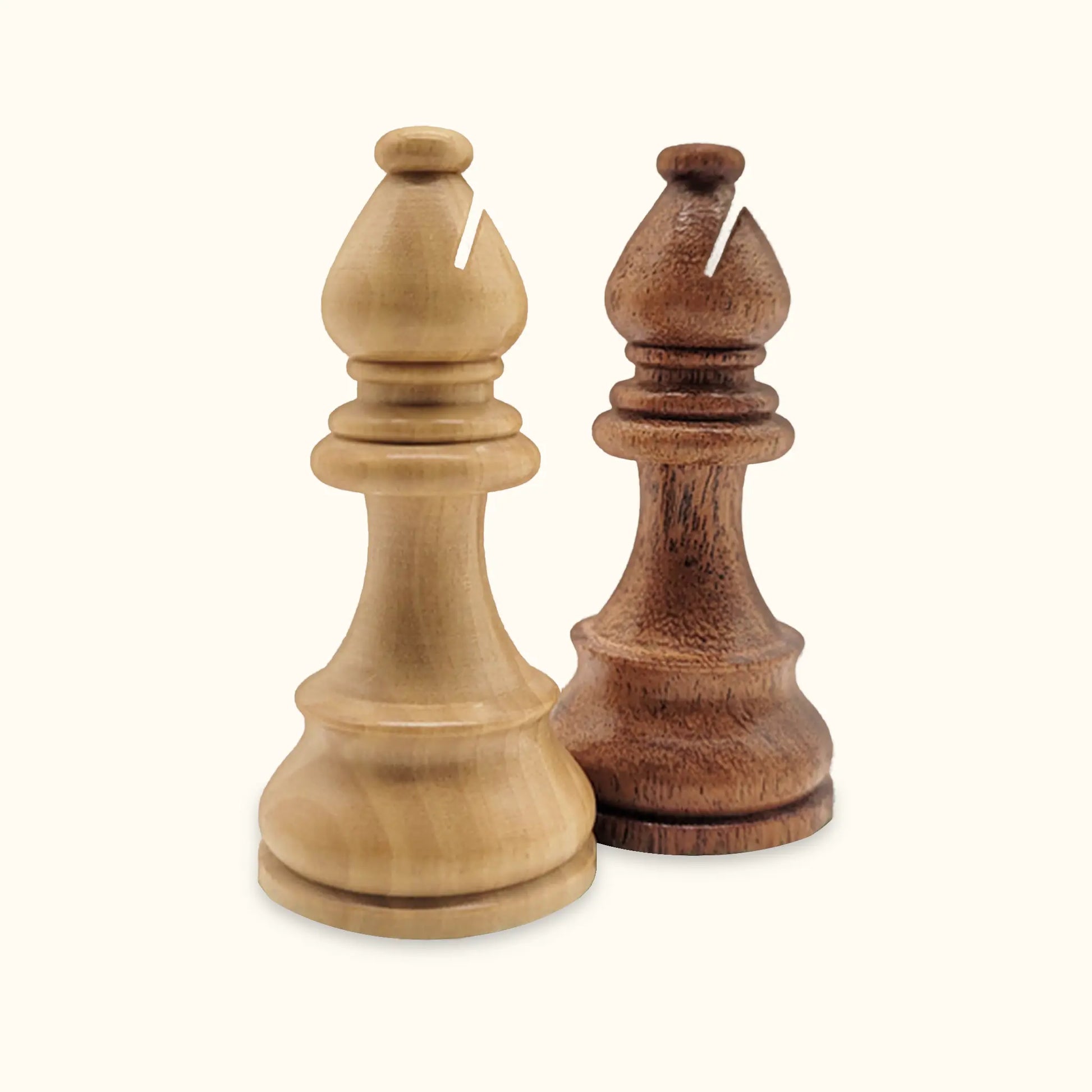 Chess pieces French Staunton acacia bishop