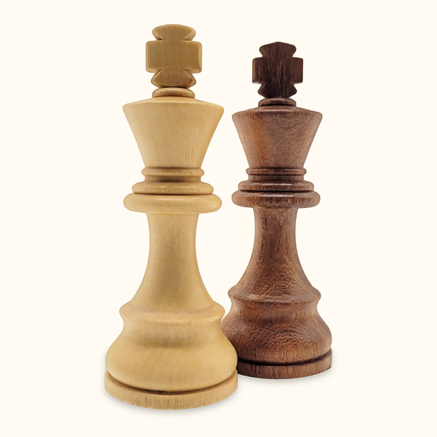 Chess pieces French Staunton acacia king