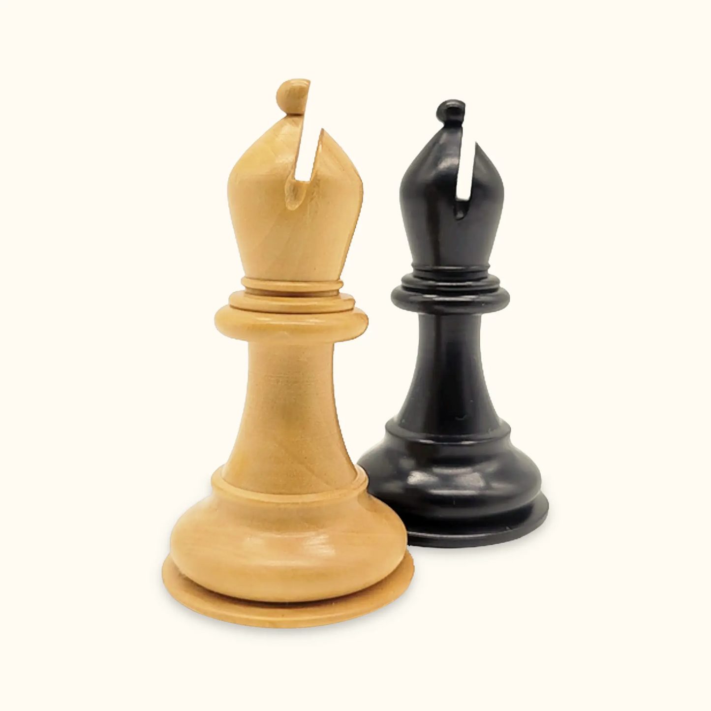 Chess pieces Stallion Knight ebonized bishop