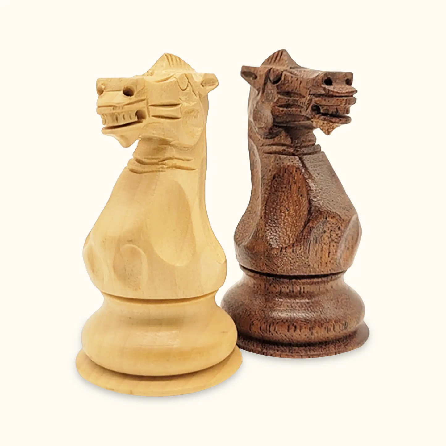 Chess pieces Stallion Knight acacia knight