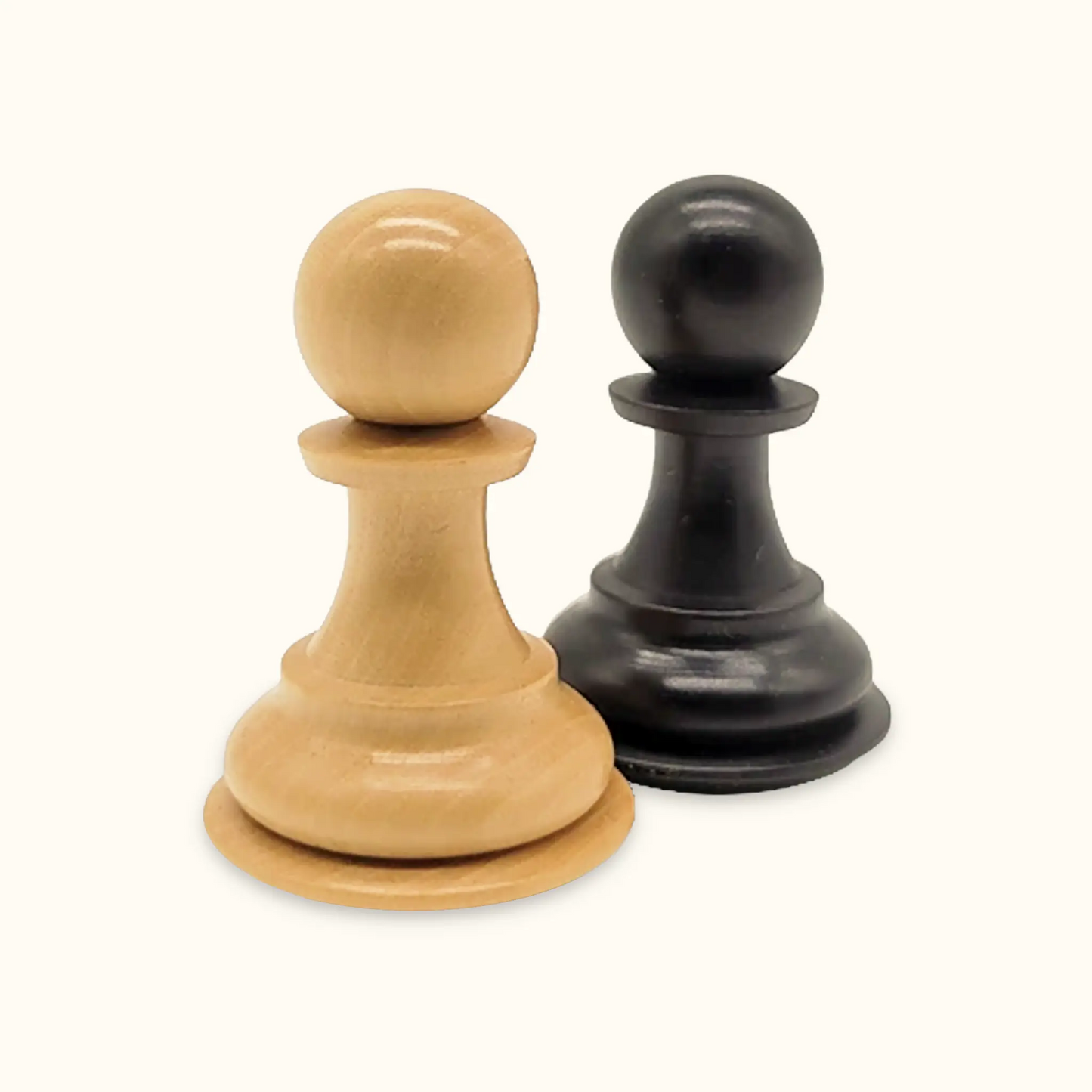 Chess pieces Stallion Knight ebonized pawn