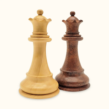 Chess pieces Stallion Knight acacia queen