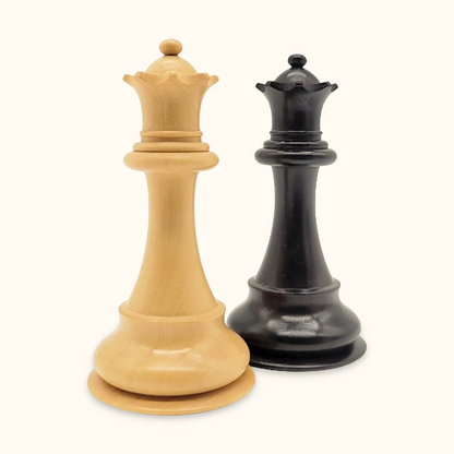 Chess pieces Stallion Knight ebonized queen