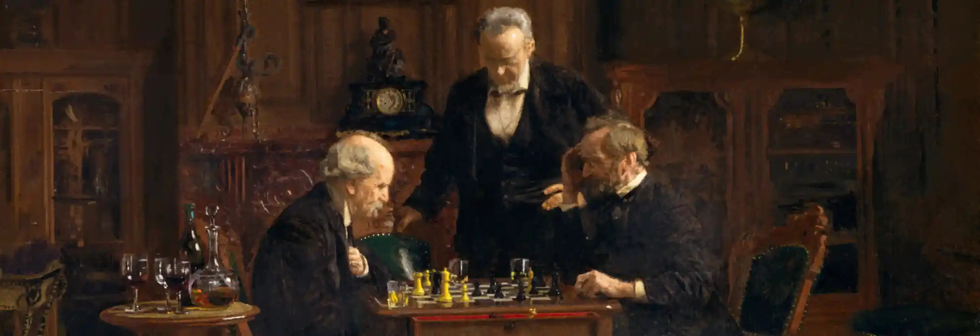 The Chess Players by Thomas Eakins 1876 America