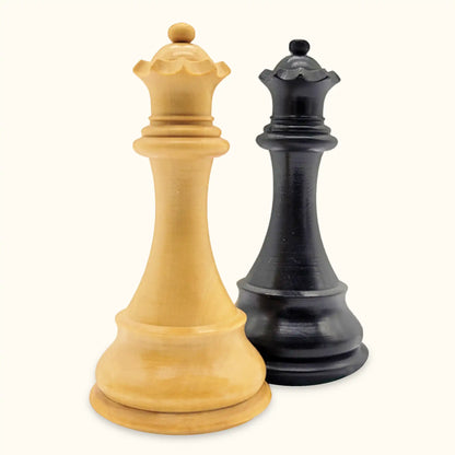 Chess pieces Alban Knight ebonized queen