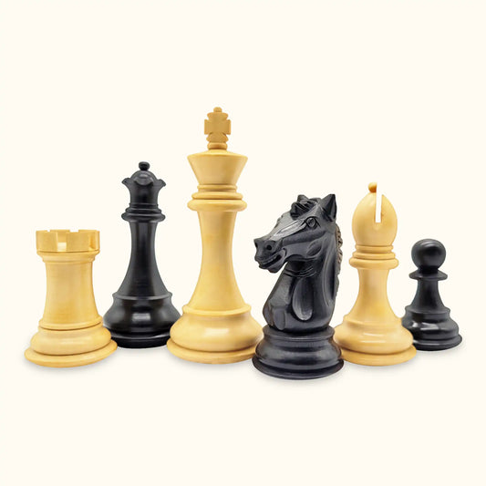 The Marvelous Series Chess Pieces 3.25 Boxwood & Ebonized