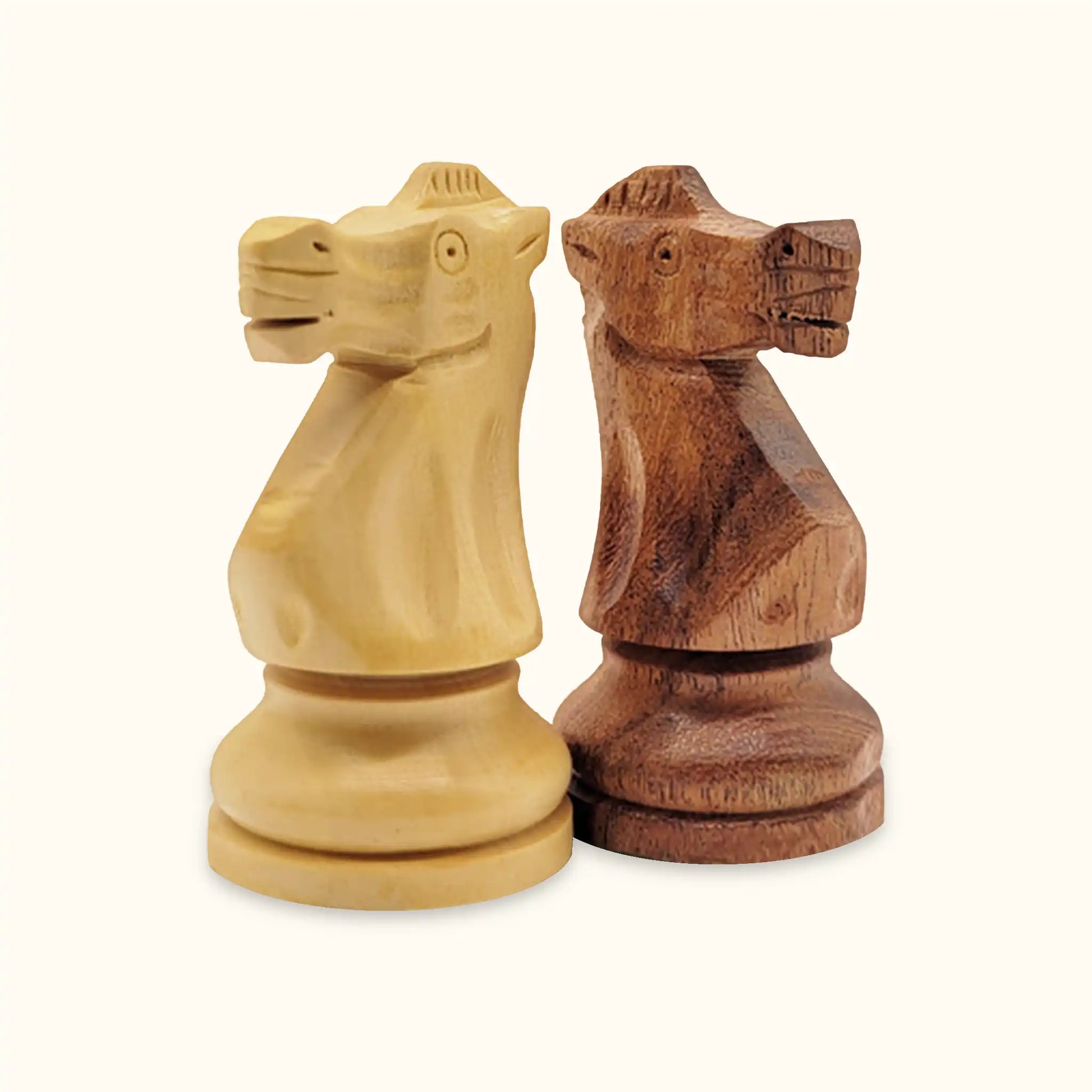 Chess pieces American Staunton acacia knight