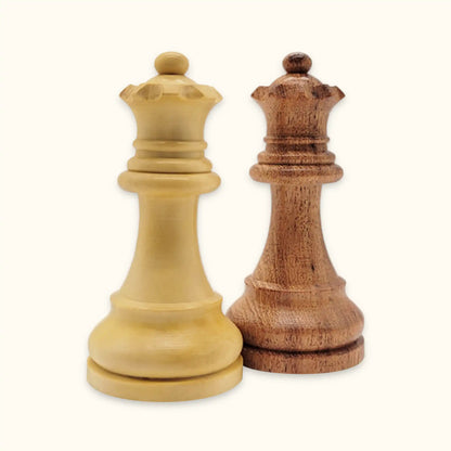 Chess pieces American Staunton acacia queen