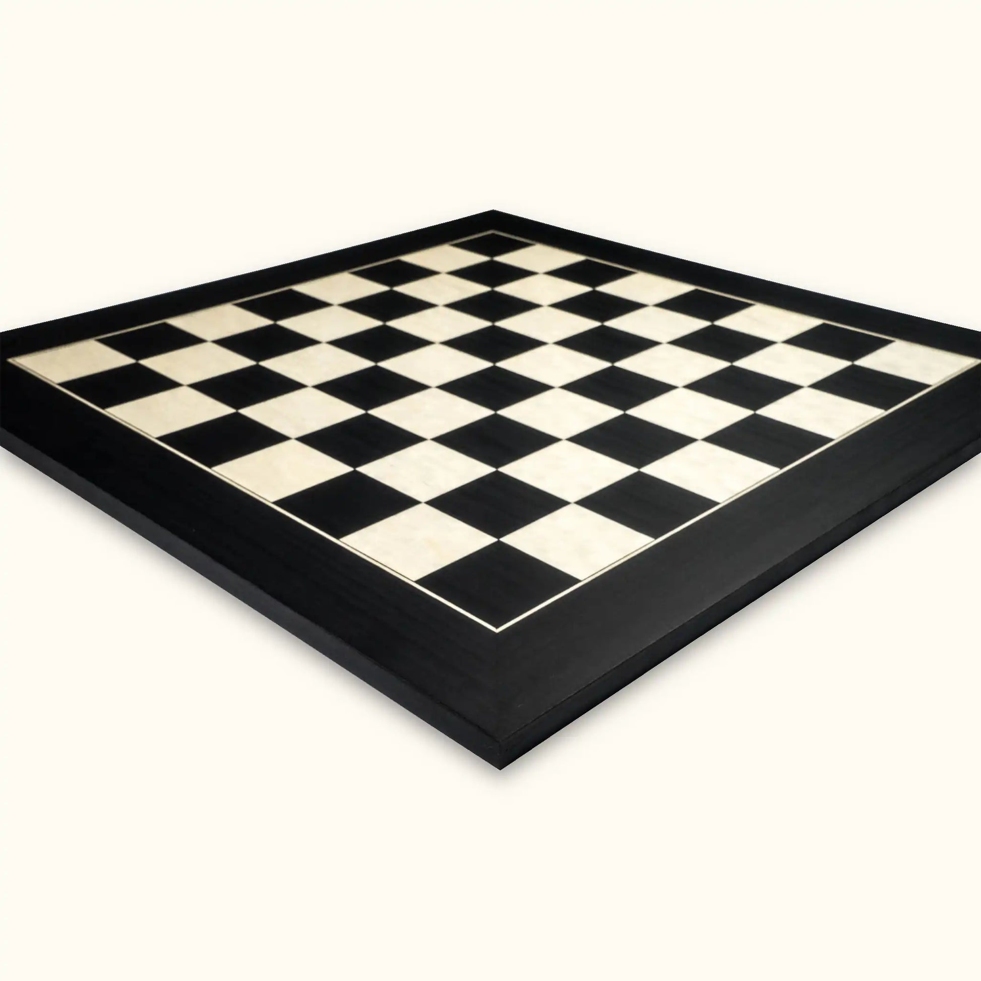 Chessboard black deluxe 55 mm diagonal view