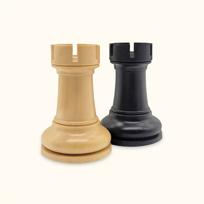 Chess pieces Fischer ebonized rook