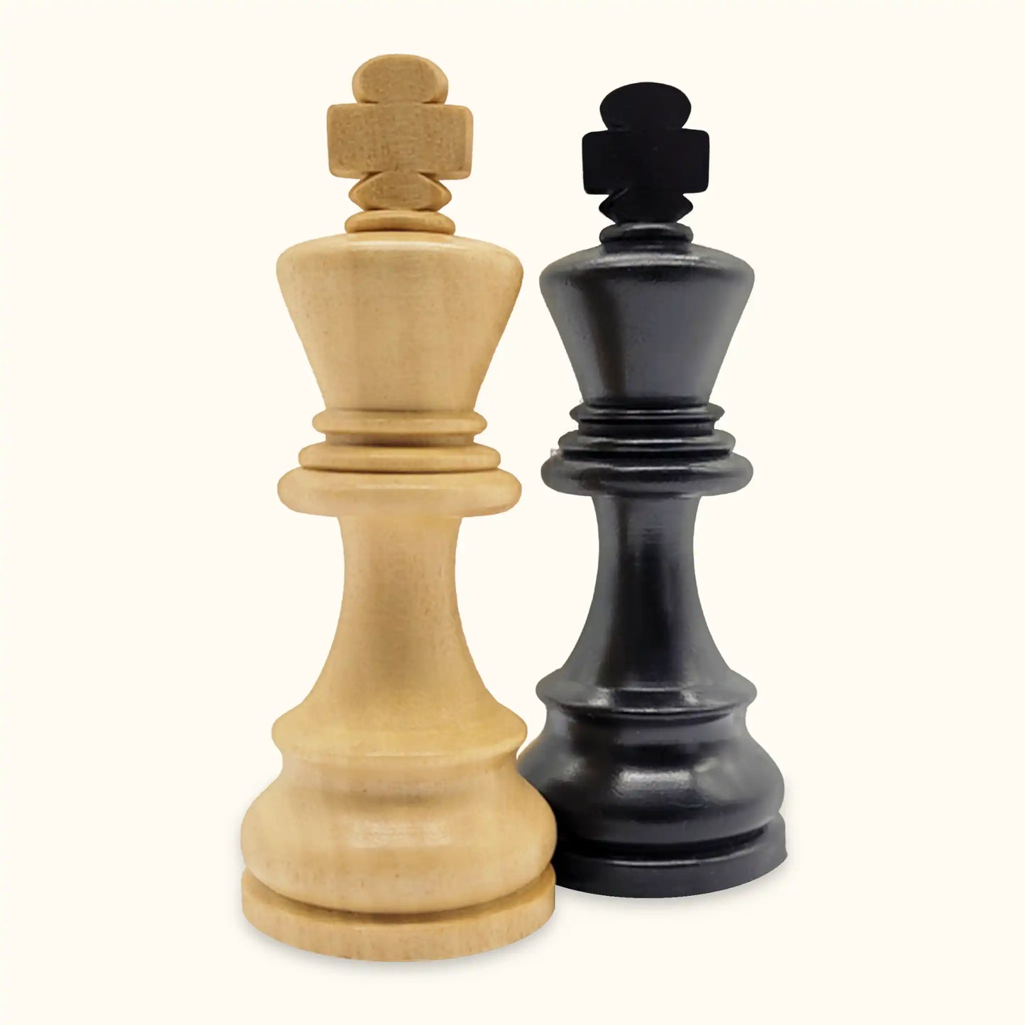 Chess pieces german knight ebonised king
