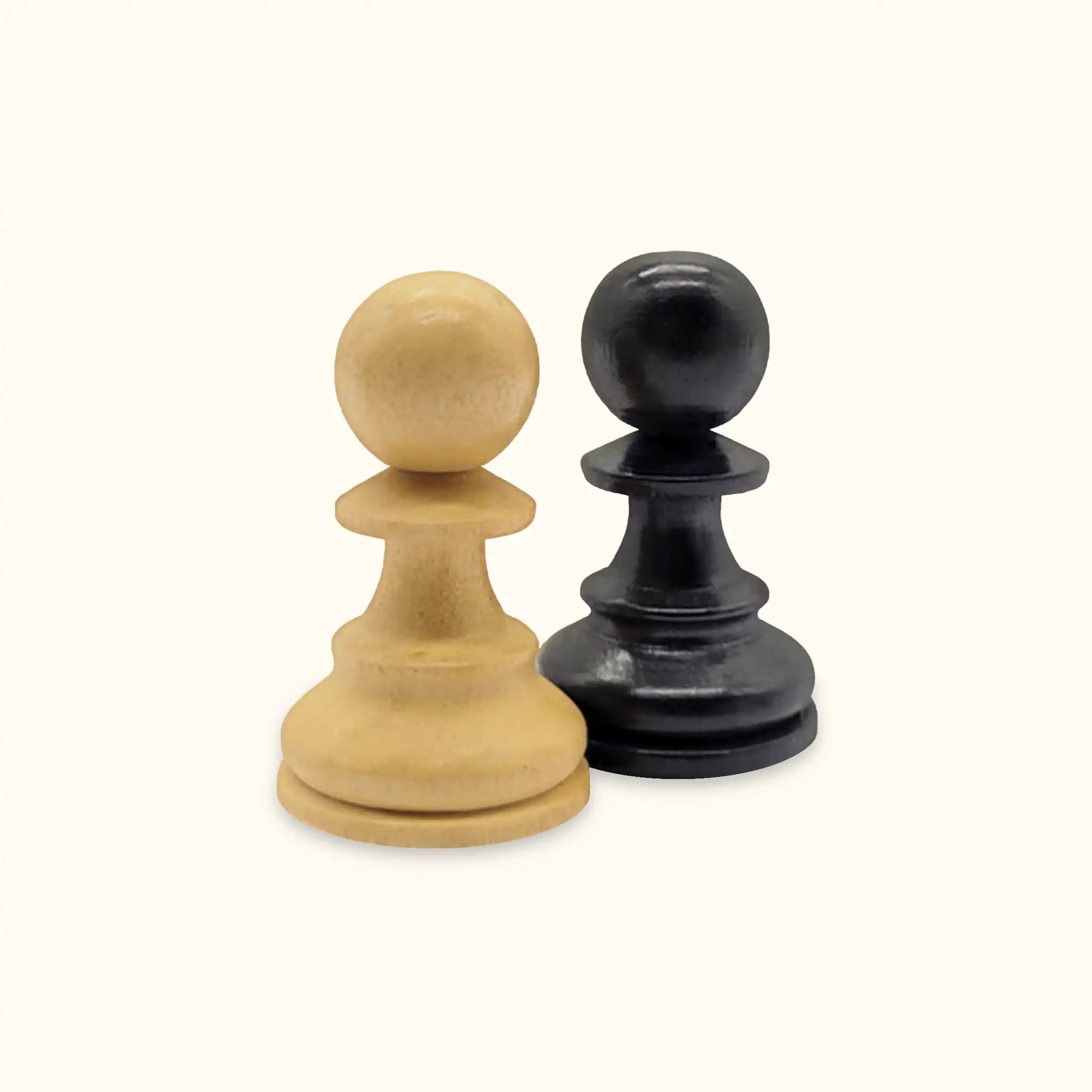 Chess pieces german knight ebonised pawn
