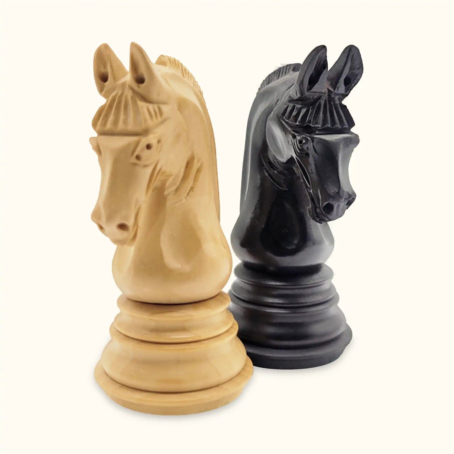 Chess pieces Imperial ebonized knight