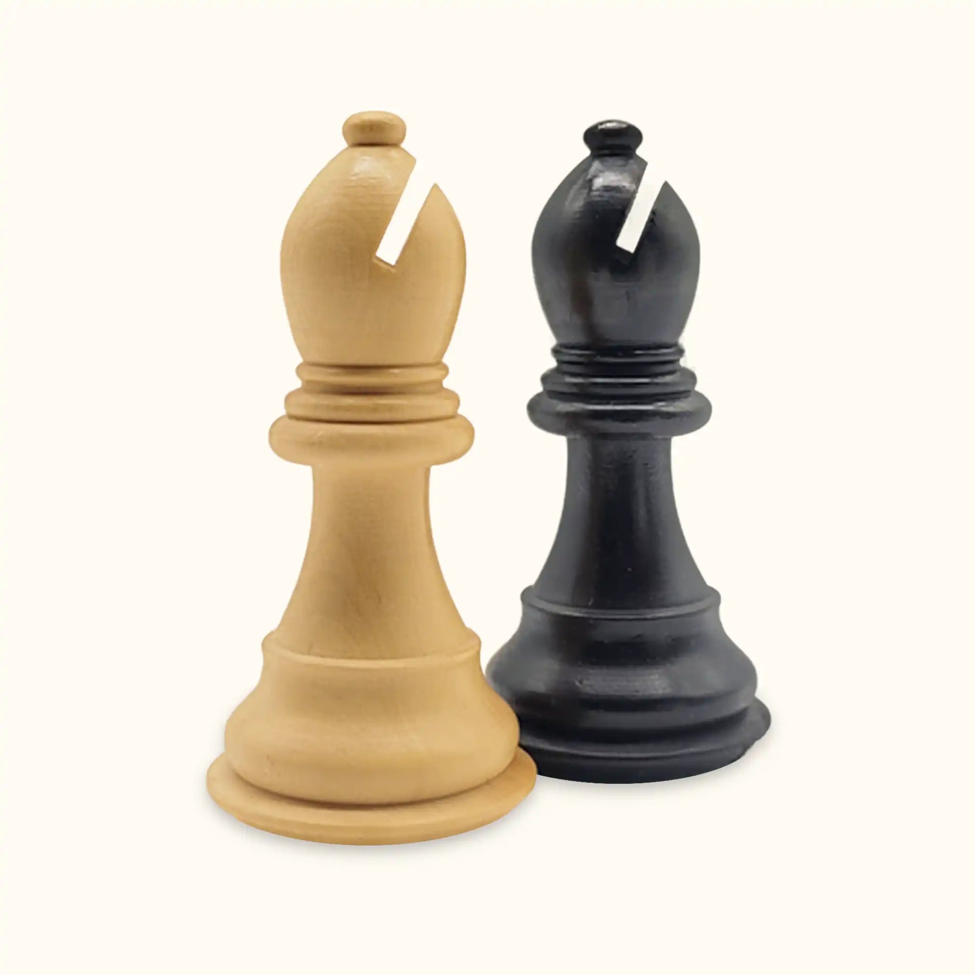 Chess pieces kings bridal ebonised bishop