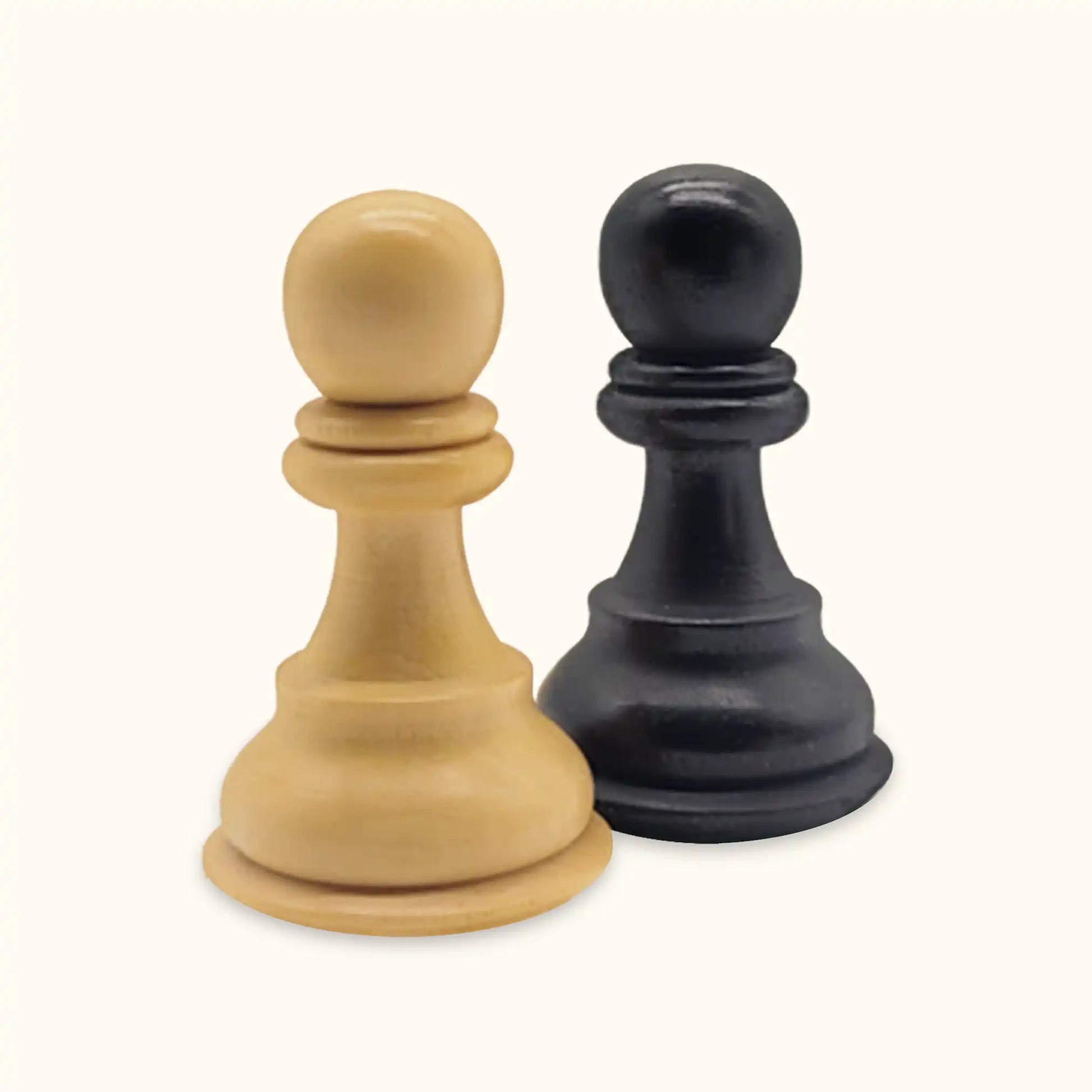 Chess pieces kings bridal ebonised pawn