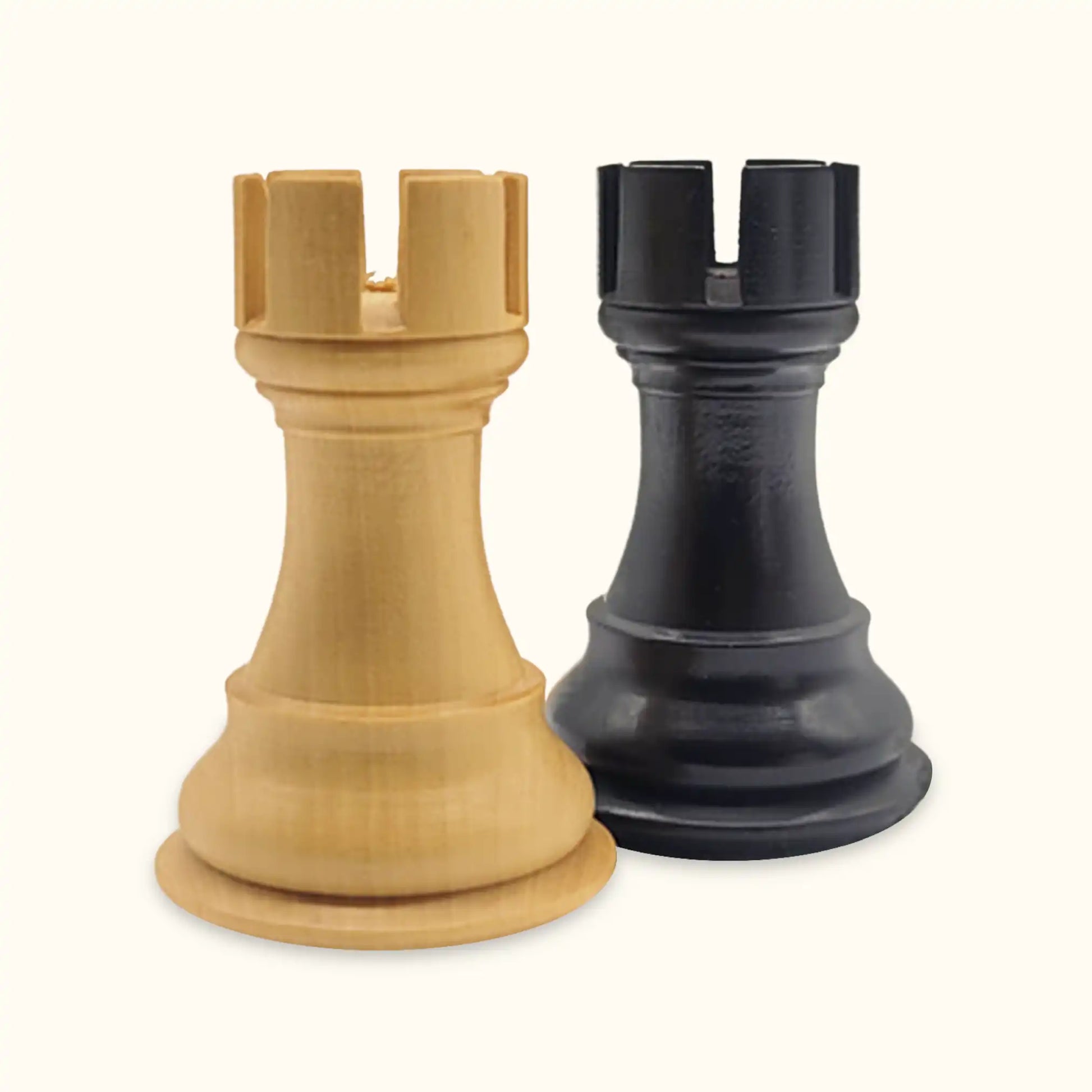 Chess pieces kings bridal ebonised rook