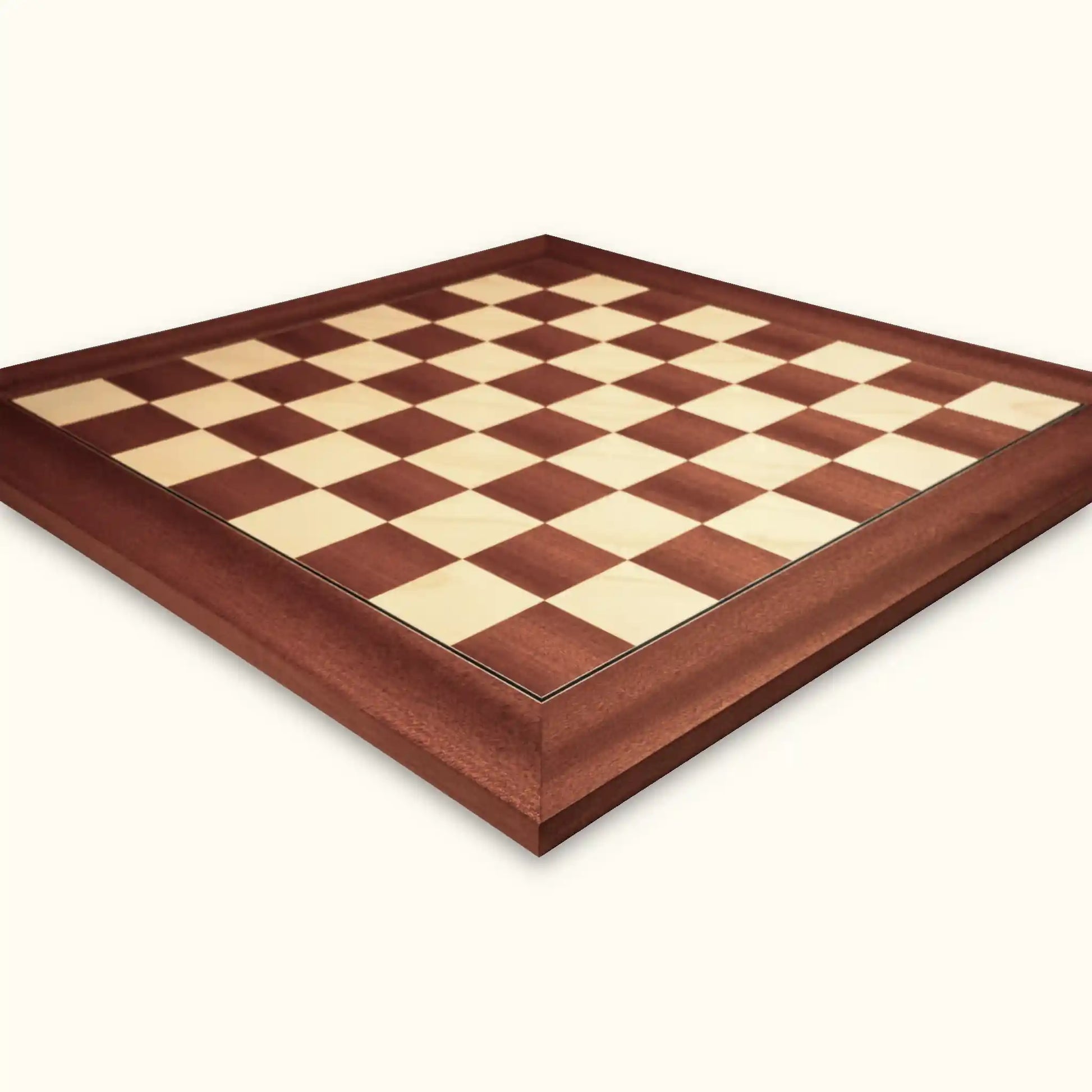 Chessboard mahogany deluxe 55 mm side view