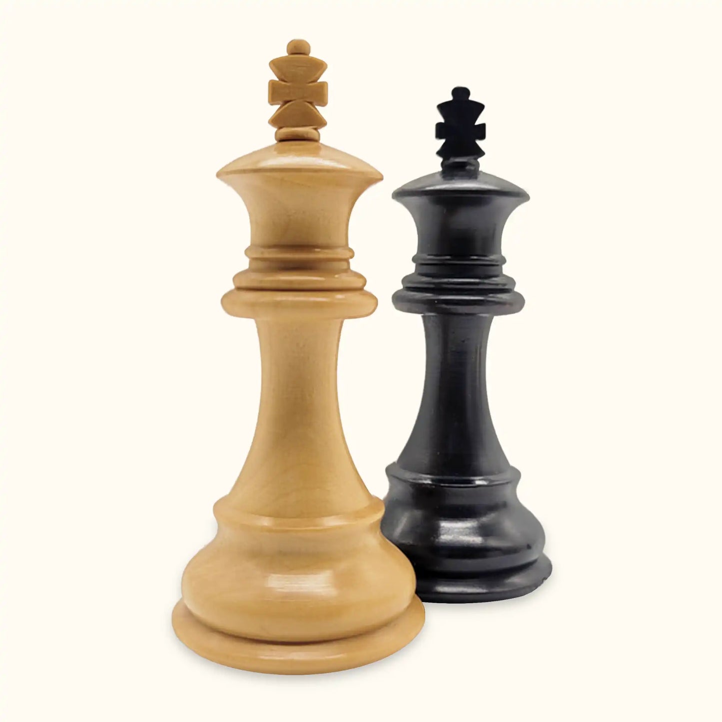 Chess pieces oxford ebonised king