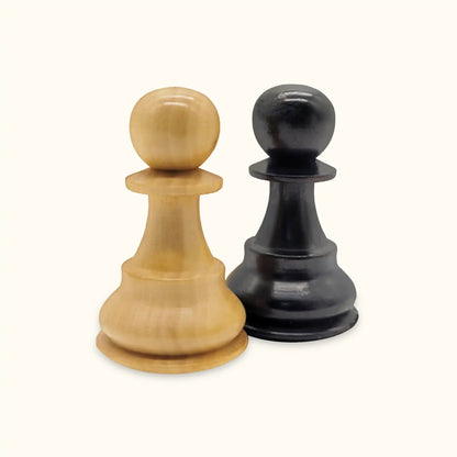 Chess pieces oxford ebonised pawn
