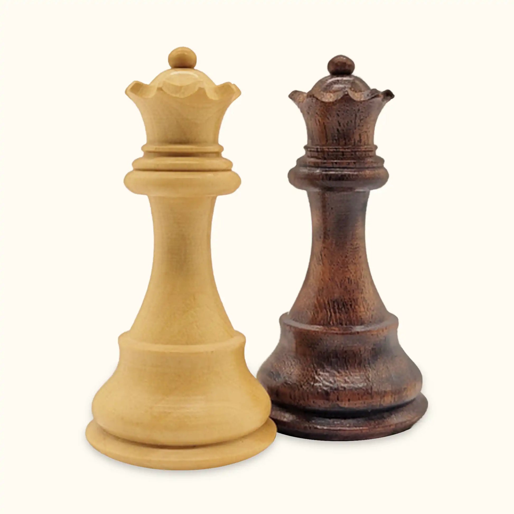 Chess pieces oxford acacia queen