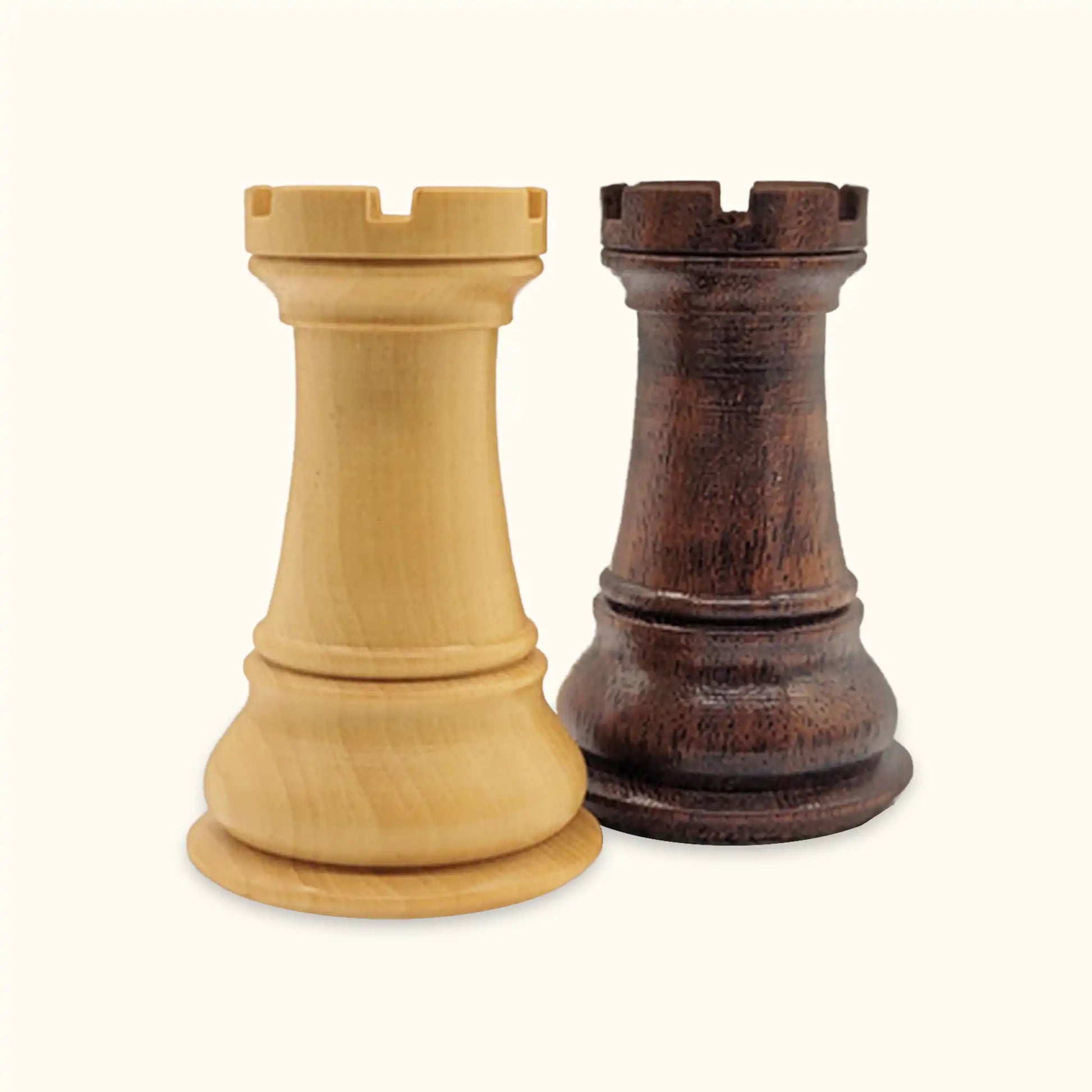 Chess pieces oxford acacia rook