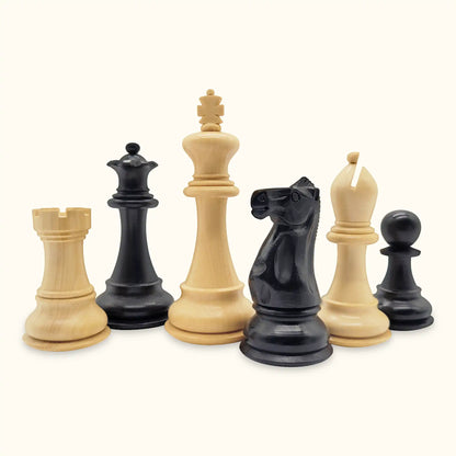 Chess pieces Spassky ebonized set