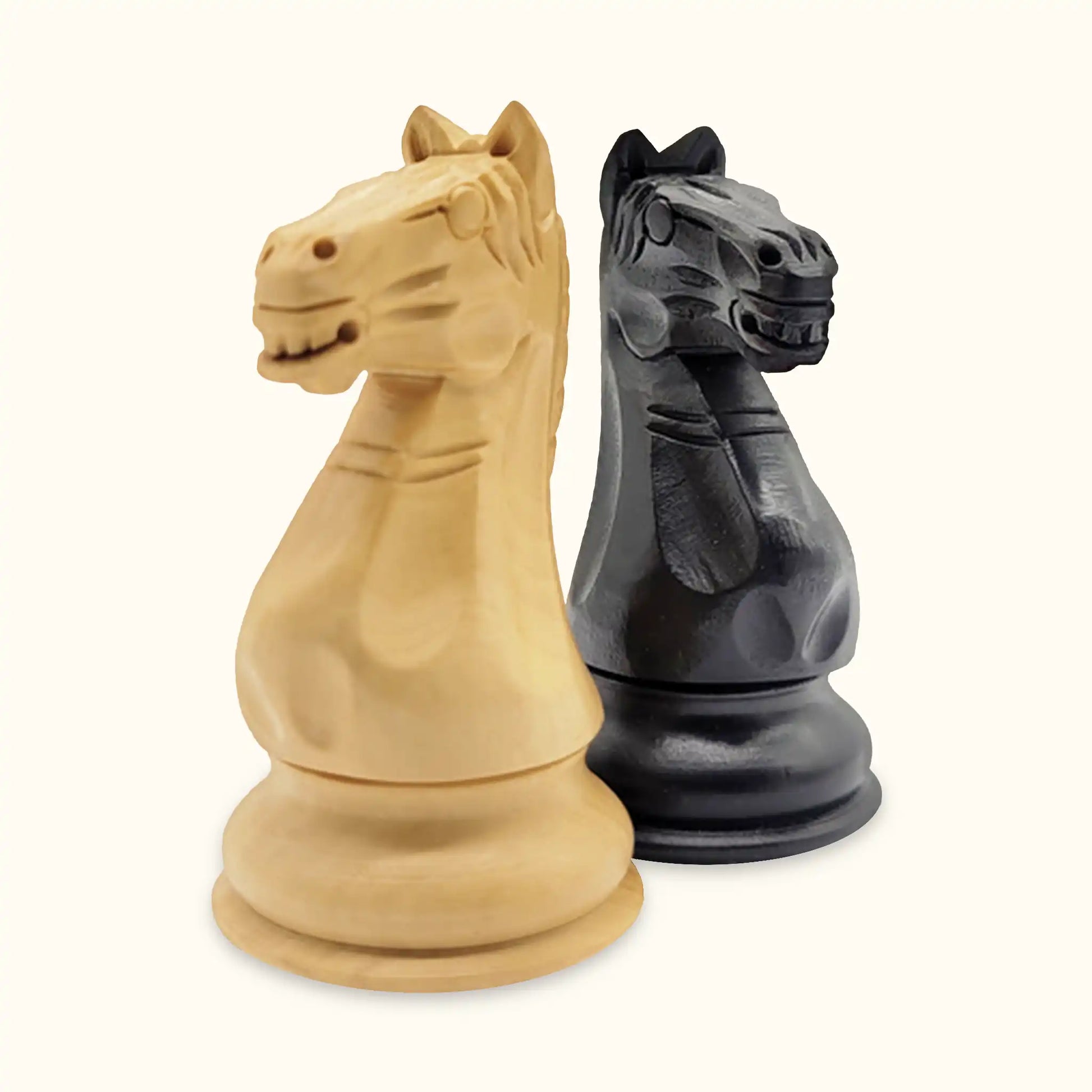 Chess pieces supreme ebonised knight
