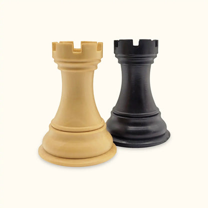 Chess pieces supreme ebonised rook