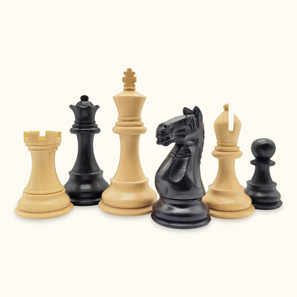 Chess pieces supreme ebonised set